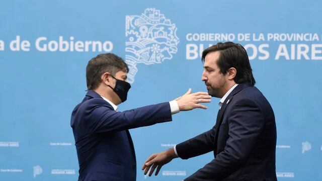 Axel Kicillof y Nicolás Kreplak en la asunción de éste como ministro de Salud bonaerense (Foto: Mauricio Nievas / Clarín)