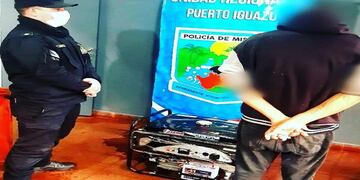 Detuvieron a un hombre que habría robado un grupo electrógeno en Puerto Esperanza.