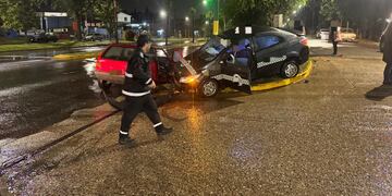 5 heridos en un choque.