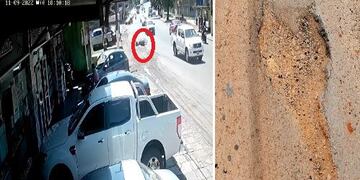 Eldorado: despistó con su motocicleta sobre avenida San Martín.