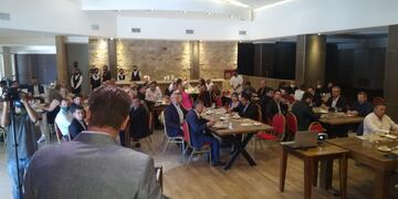 La Cámara de Comercio organizó el almuerzo de las fuerzas vivas por el aniversario 70 de Malargüe. Gentileza Eduardo Araujo