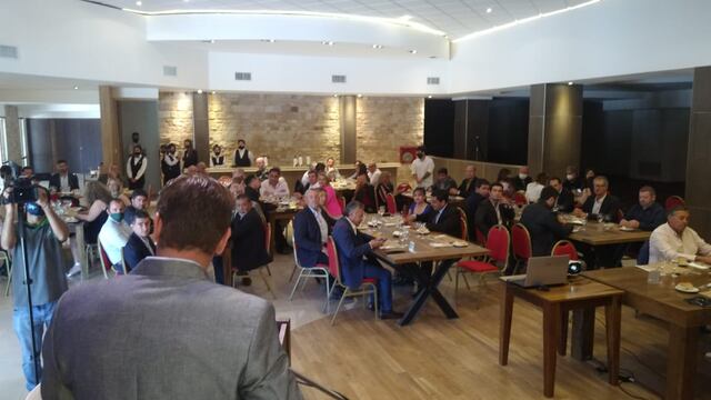 La Cámara de Comercio organizó el almuerzo de las fuerzas vivas por el aniversario 70 de Malargüe. Gentileza Eduardo Araujo