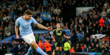 La Araña convirtió el primer tanto ante el Chelsea.