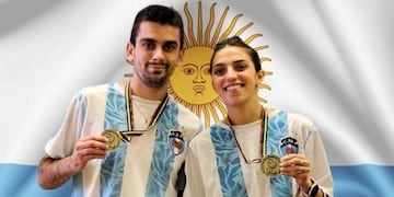 Nicolás Pretto, bochofilo de Sacanta, ganó la Medalla de Bronce Mixta