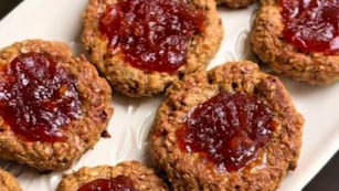 La receta de unas pepas de avena y membrillo.