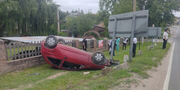 Vuelco en Carlos Paz