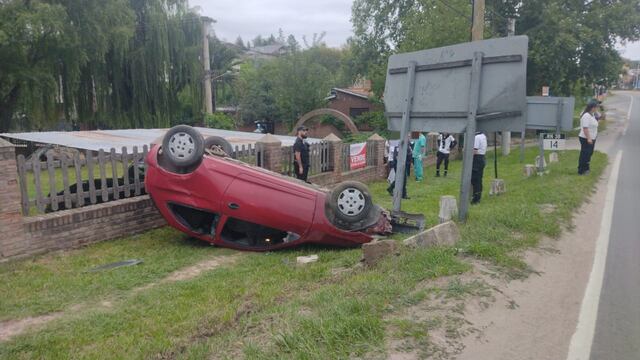 Vuelco en Carlos Paz