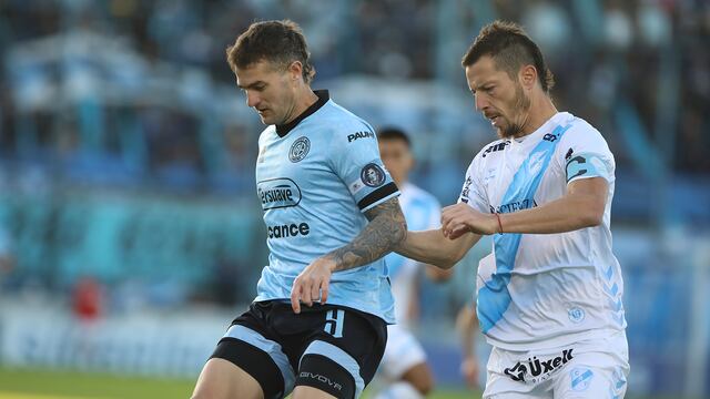 Pablo Vegetti no tuvo una propicia frente al arco, en el empate de Belgrano y Temperley (@Belgrano).