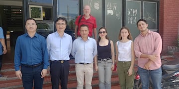 El presidente de la empresa Tsingshan, John Li, y su equipo de trabajo, en reciente visita a Perico, donde fueron recibidos por el secretario de Producción e Industria local, Martín Llanos.