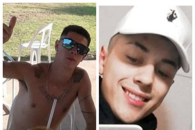 El joven asesinado (izquierda) y el imputado (derecha).