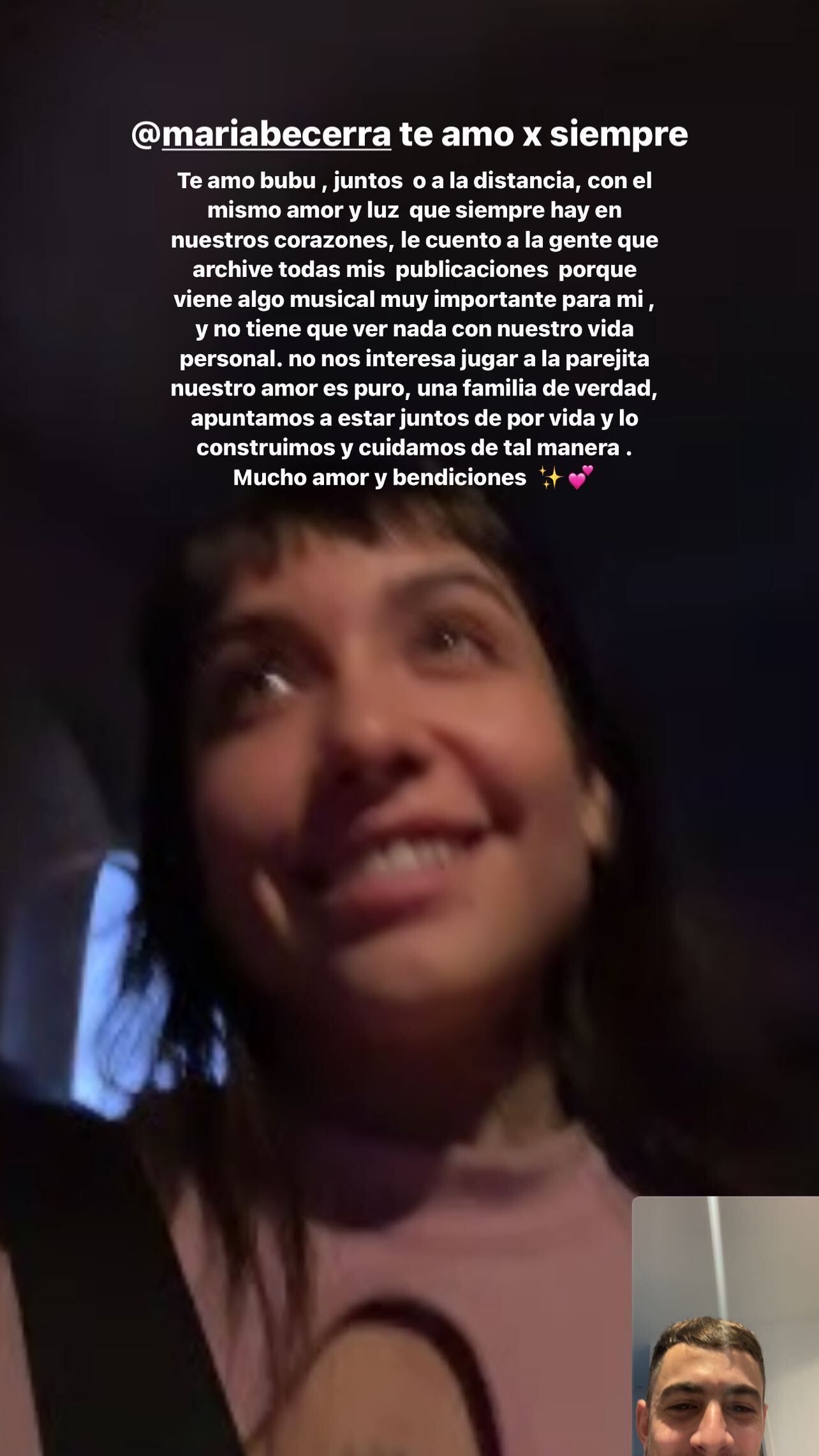 Tras los rumores de separación, el mensaje de Rei