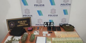 Allanamiento positivo por una causa de drogas en Tres Arroyos