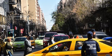 El tránsito complicado en la ciudad de Córdoba.