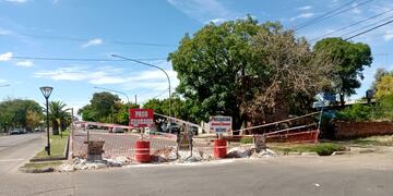 Corte en el tránsito por la obra de cloacas. Imagen ilustrativa.