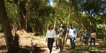 Soneira recorrió las instalaciones que cuentan con 100 hectáreas de extensión.