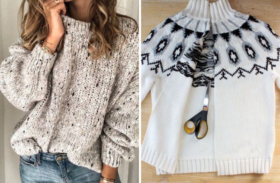 El truco para reciclar un buzo que no se usa y transformar en un chaleco en casa