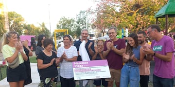 Nuevos juegos en la plaza Lermo Balbi del barrio 17 de Octubre