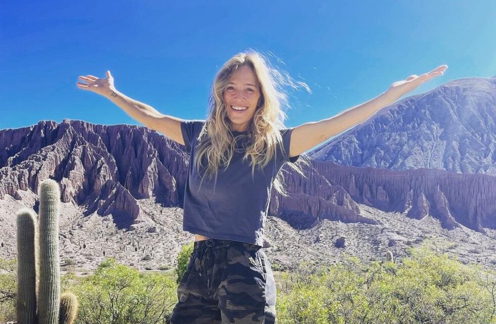 Luisana Lopilato disfrutó de Jujuy con un look veraniego: top, short y pañuelo