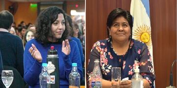 Leila Chaher (UxP) y Natalia Sarapura (UCR), diputadas nacionales por Jujuy.