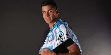 Cuti Romero pasó por el predio de Belgrano.