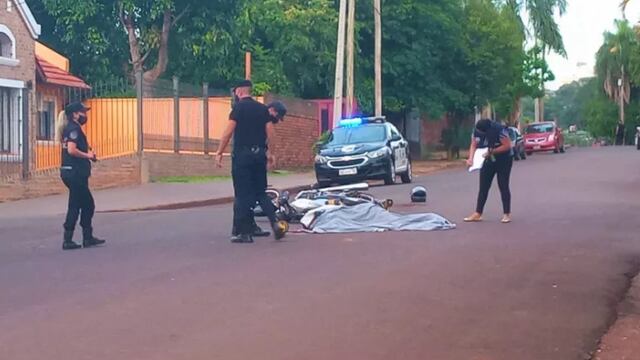 Accidente donde falleció el motociclista