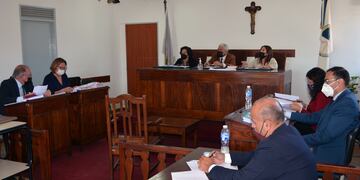 El Tribunal en lo Criminal 1 de Jujuy, durante la audiencia final del juicio a un policía que facilitó la fuga de tres detenidos en Palpalá.