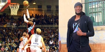 Eric Freeman, la estrella de basket de Estados Unidos, hizo la fila para pedir el IFE 5.