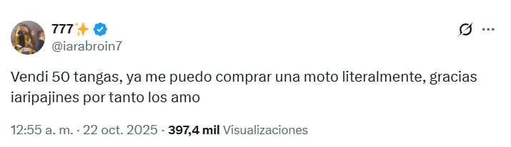 El mensaje de Iara Broin en X