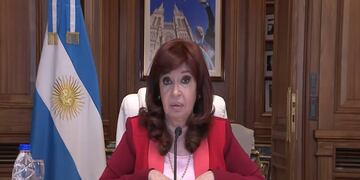 La vicepresidenta habló desde su despacho en el Senado.