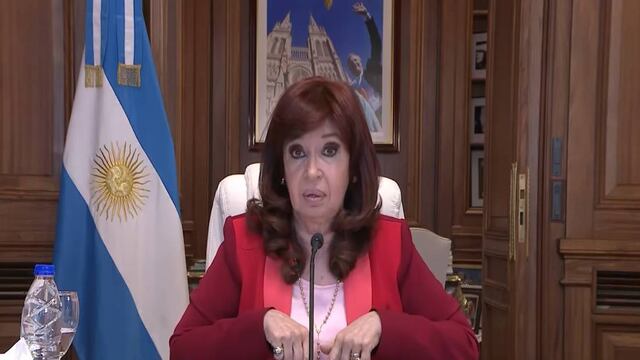 La vicepresidenta habló desde su despacho en el Senado.