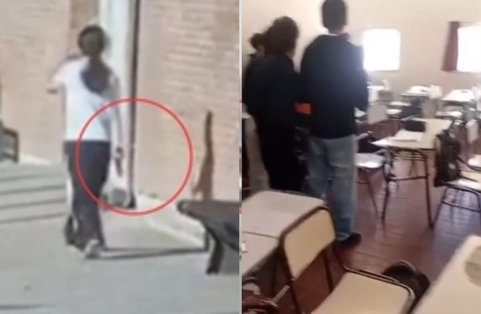 El impactante video del momento en el que los compañeros escucharon los disparos en Mendoza