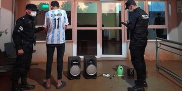 Oberá: joven terminó detenidos tras el robo de varios objetos.