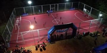 Inauguraron un nuevo playón deportivo en la ciudad de Montecarlo.