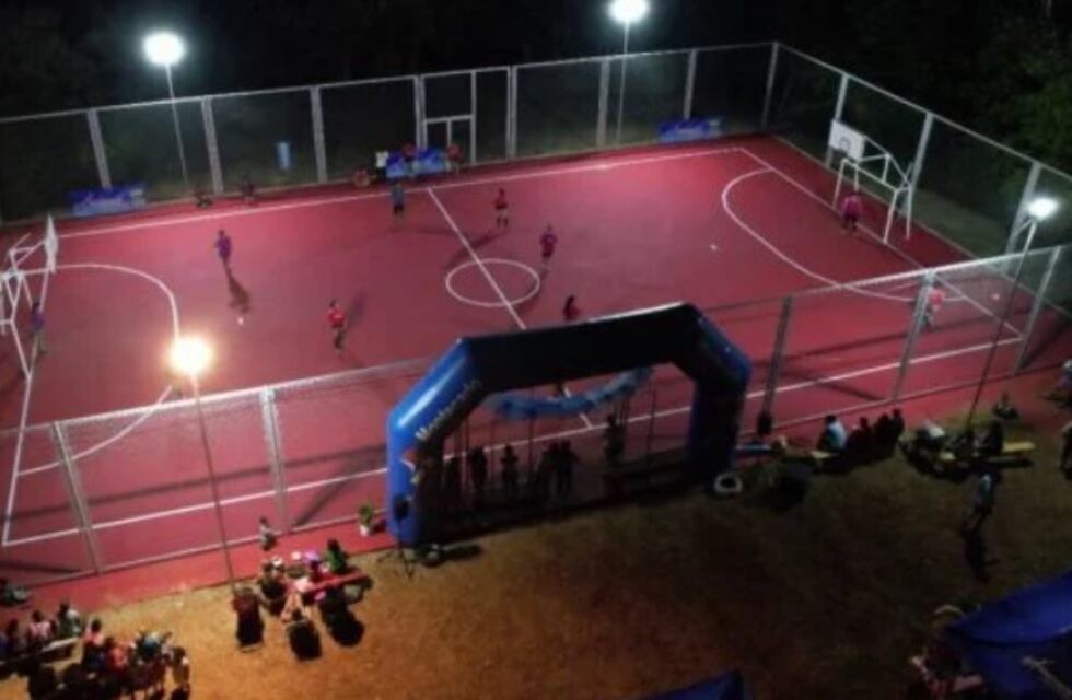 Inauguraron un nuevo playón deportivo en la ciudad de Montecarlo