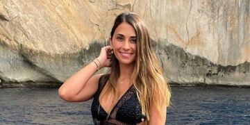 Antonela Roccuzzo disfruta del sol de Miami.