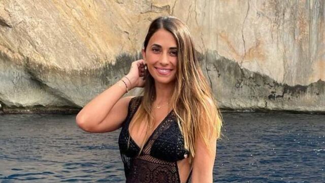 Antonela Roccuzzo disfruta del sol de Miami.
