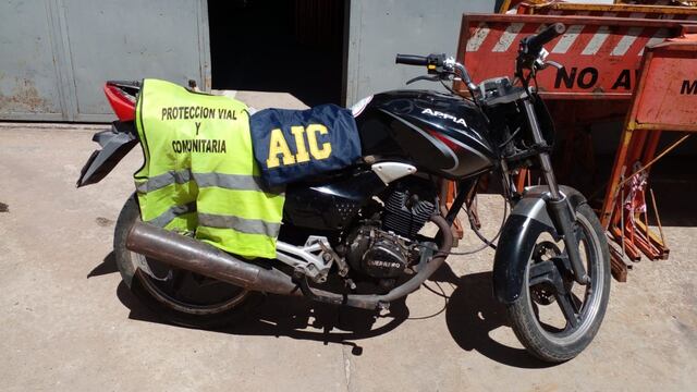 La AIC y Protección Vial y Comunitaria lograron recuperar una moto