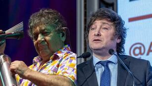 El vocalista y el economista se cruzaron este sábado en Buenos Aires.