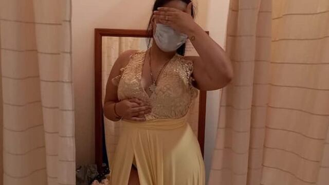 Ella es Aldana Albarracín, oriunda de Chimbas, quien había extraviado la ropa para la gran noche a pocos días del gran baile.