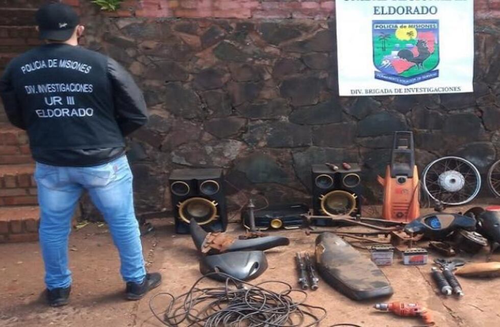 Allanamientos en Eldorado culminó con el secuestro de varios elementos robados