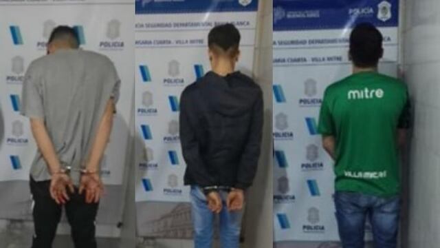 Robaron varios elementos de un auto y fueron detenidos