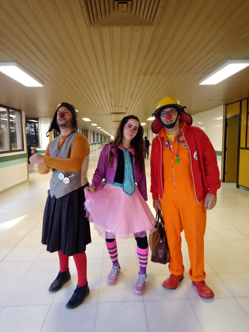 La Compañia de payasos Había una vez de recorrida por hospitales de Bahía Blanca