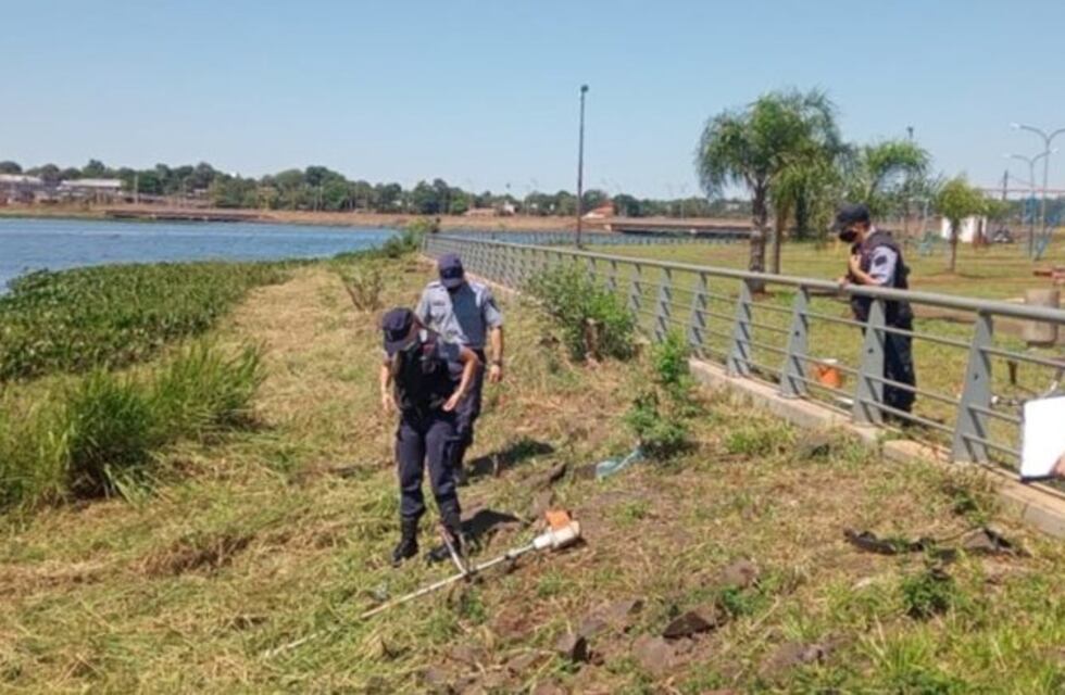 Falleció mientras cortaba el césped en la costanera de Posadas