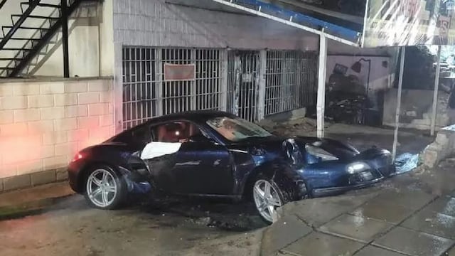 Estrellaron el Porche de un cliente