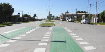 Ciclovía en Av. G. Maggi