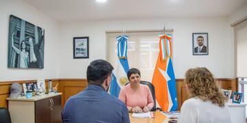 La secretaria de Gobierno recibió al nuevo jefe de base de la Agencia Nacional de Seguridad Vial