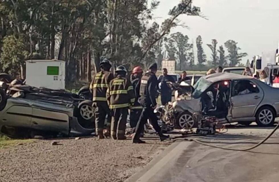 Dos muertos en un choque frontal en la ruta 34