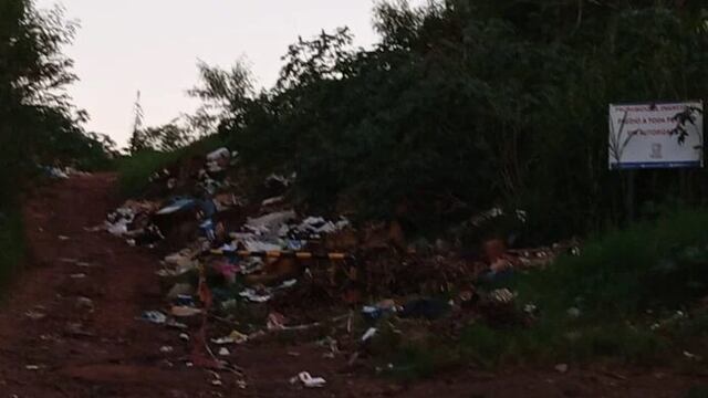 Denuncian el abandono del basural de Eldorado.