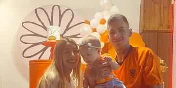 Tamara Báez, L-Gante y su hija Jamaica