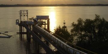 Aguas Santafesinas S. A. (Assa) tiene su planta potabilizadora sobre el río Paraná en la zona norte de Rosario.